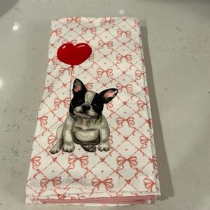 Frenchie bow kitchen towel. 
Set of 3 . Coquette , bows , frenchy
Balloon hearts